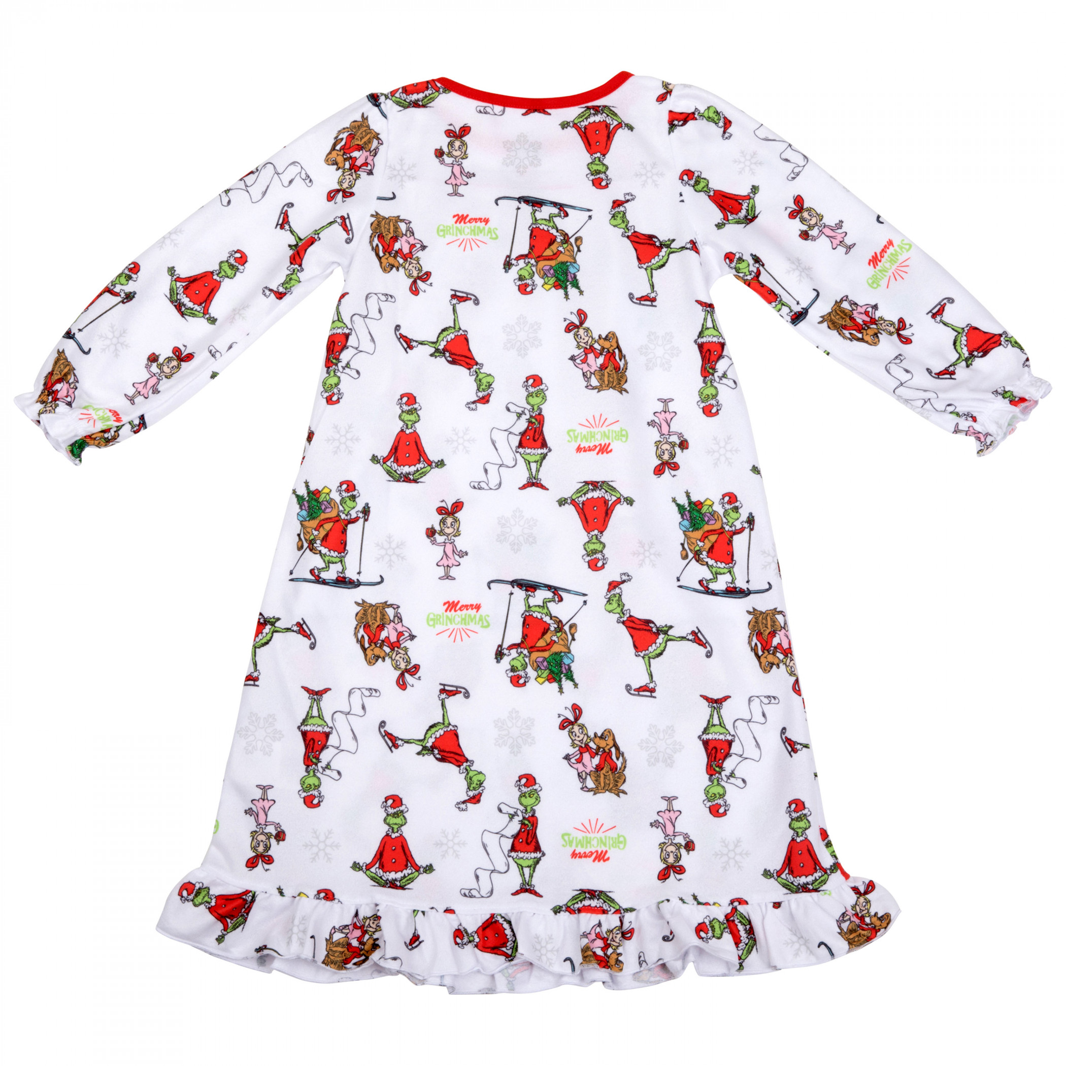 Dr. Seuss The Grinch AOP Toddler Granny Gown Pajamas